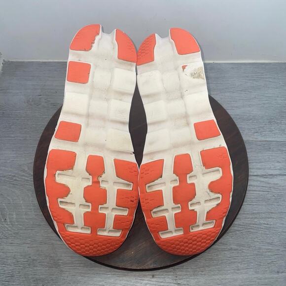 On Cloudstratus 3 Mens Size 11.5 White Orange Athletic Running Shoes Sneakers